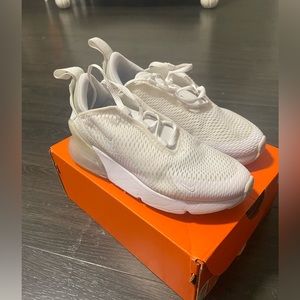 White Nike Air max girl size 1